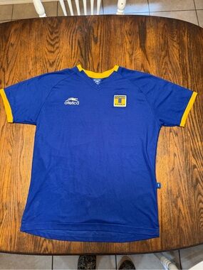 Atletica Men's Tigers UANL Soccer Jersey Blue And Yellow Size Medium